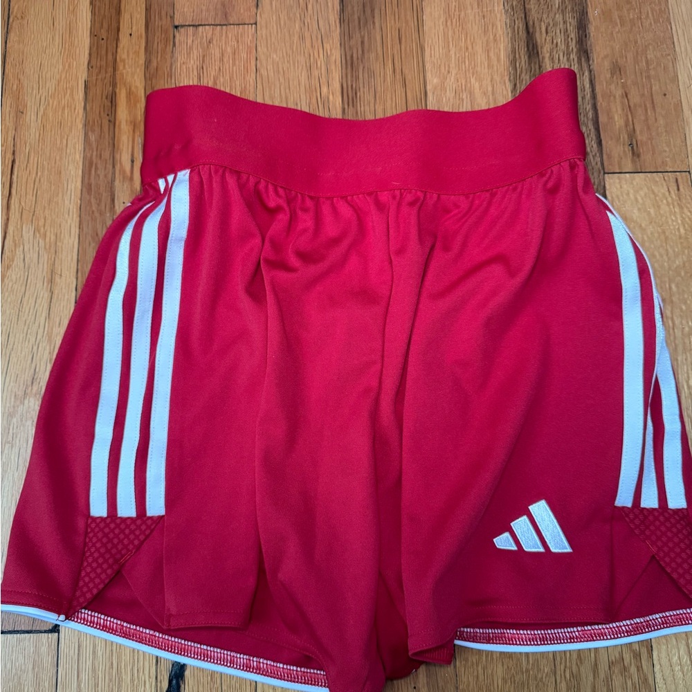 Adidas Women's Bold Red Athletic Shorts